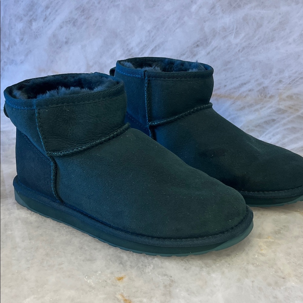 Emu Dark Green Ankle Boots
